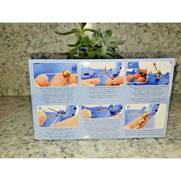 Jewelry Making Knot-A-Bead by Beadalon Table Top Jewelry Knotter‎ NIB NEW - Picture 2 of 5